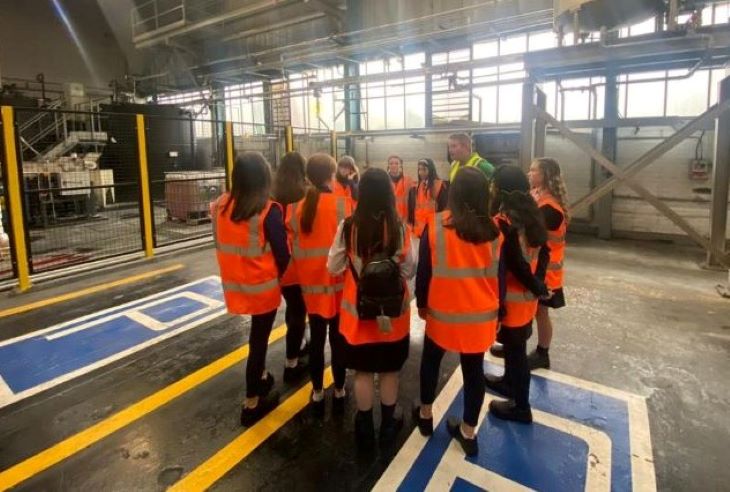 Saica Pack Warrenpoint hosted students from Our Lady´s Grammar Newry