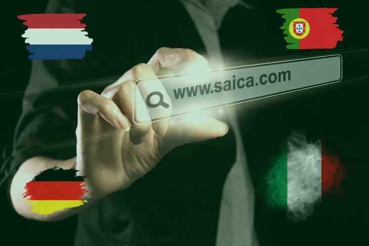 The Saica Group website, now available in German, Dutch, Italian and Portuguese