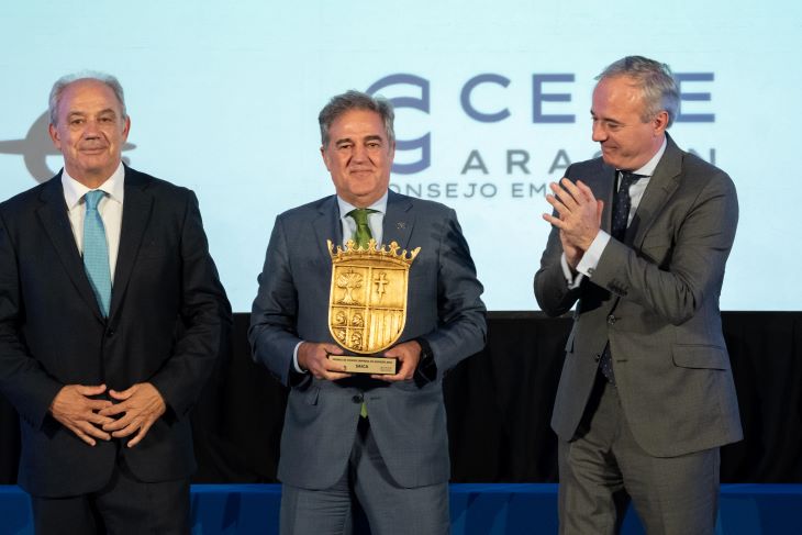 El Grupo Saica, distinguido con el Premio de Honor Empresa de CEOE Aragón