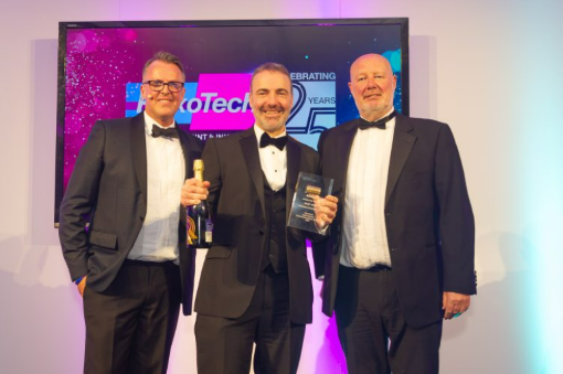 (L-R) Grant McDonald, print manager, Saica Flex Buxton, and Dave Reynold, sales manager UK and Ireland, Dantex Group.