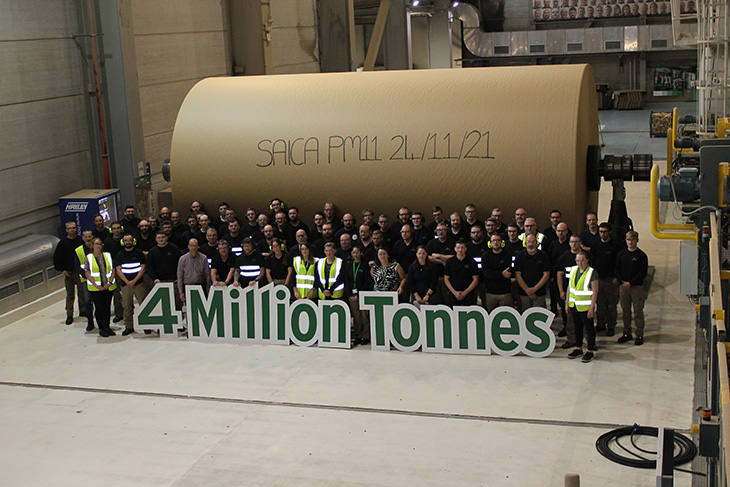 Celebrating 4 million tonnes of paper production